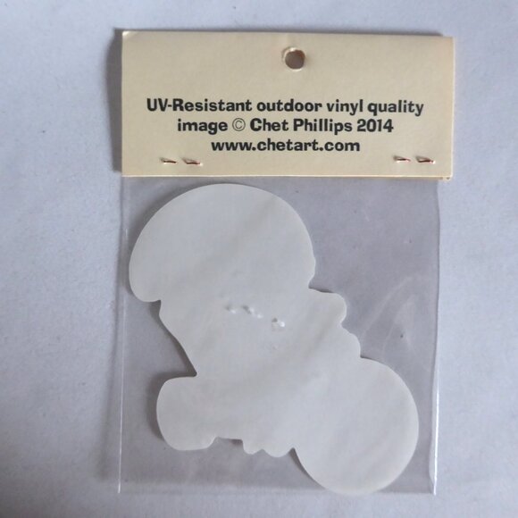 NEW ALIEN RIDING BIG WHEEL VINYL DECAL STICKER - Picture 3 of 3